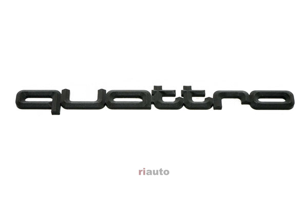 Audi QUATTRO Emblem Badge 80 90 100 200 Coupe Sport B3 B4 C3 C4 893853737C BLACK