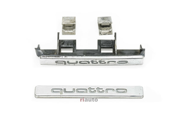 QUATTRO Emblem Audi A4 B5 8D0853736D 4B0853737D Lettering Grill Badge Set